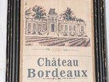 a picture of a picture of chateau bordeaux on the wall