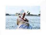 a picture of a hand that is pointing at the camera