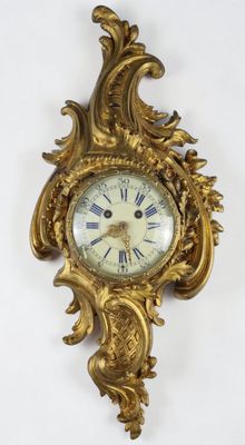 CARTEL D'APPLIQUE de Style Louis XV - Circa 1900 en bronze d…