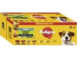 méga-packs Pedigree pour chiens, au poulet, au bœuf et aux légumes