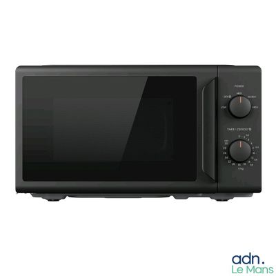 an image of a black microwave oven on a white background