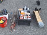 a lot of tools that are sitting on the ground