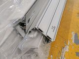 a large amount of plastic wrapped up on the floor