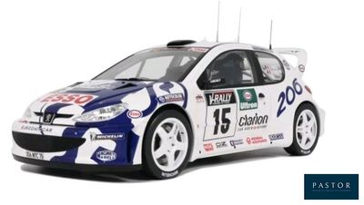 the car is blue and white with a camouflage design on it