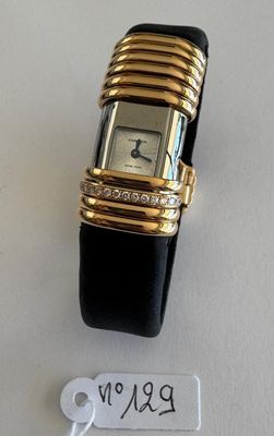 Montre en or rose et Titane, signée - CARTIER - Déclaration …