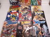 une pile de bandes dessinées posée sur une table blanche