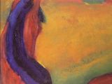 the cover of a book with a painting of a horse on it