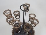 a basket with a bunch of baskets on top of it