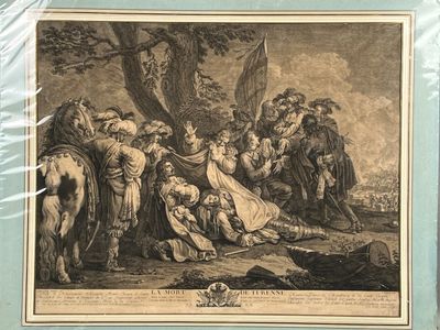 Thomas CHAMBARS (1724-1789), graveur. La Mort de Turenne (en…
