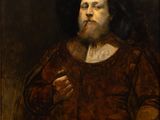 a painting of a man with a beard and a hat