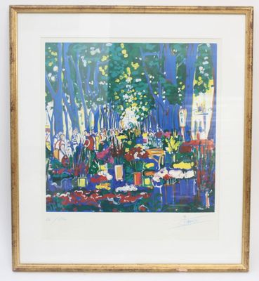 Jacques CHARVET. Les allées Paul Riquet le vendredi du march… - Photo 1