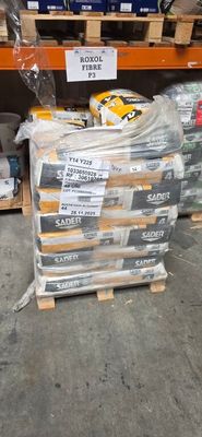 a pallet full of boxes of food in a warehouse