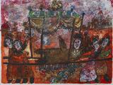 an image of a painting of a group of people on a boat