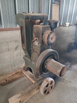 a machine that is sitting inside of a building