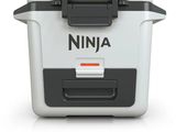 une glacière blanche et noire sur laquelle est inscrit le mot « ninja »