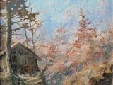 une image représentant un tableau d'une cabane dans les bois