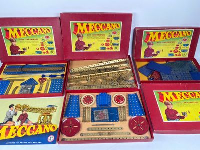 six boxed boxed boxed toys including a train, a clock, a clock tower, and a box of magnets
