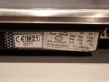 a close up of a label on the back of a laptop