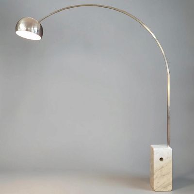 an image of a lamp with a marble base and a marble block base