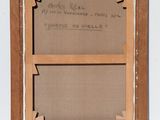 an old picture frame with a drawing of a man and a woman