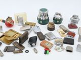 many different types of electronic devices on a white surface