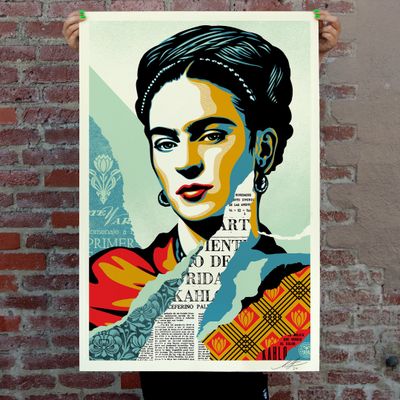 Shepard Fairey The Woman Who Defeated Pain (Frida Kahlo) Lit…