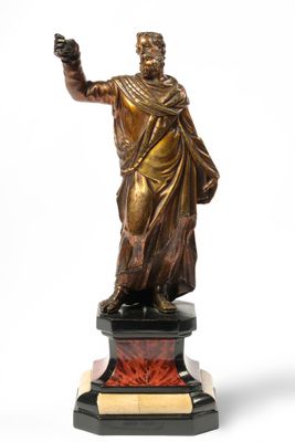"Saint Paul" en bronze doré. Epoque: XVIIème.