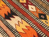 an image of a close up of a rug with a pattern on it