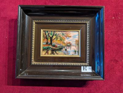 Cadre en émaux de Limoges SBD F.