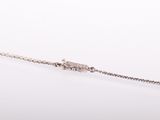 a white gold chain with a diamond clasp on a white background
