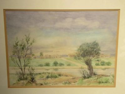 310.53 - ROB CADORE, AQUARELLE, PAYSAGE AU SAULE, SIGNE EN B… - Photo 1