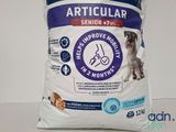 a bag of dog food that is sitting on a table