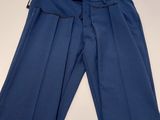 a close up of a pair of blue pants on a table