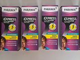 four boxes of pharmy express hair care products on a white surface