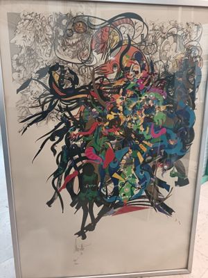 MORETTI "Composition colorée", épreuve n° 205/300.