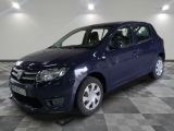 a picture of a blue car parked on a checkered floor
