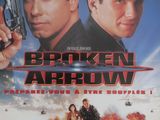une affiche du film « Broken Arrow » mettant en scène deux hommes armés