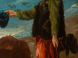 an image of a painting of a man and a woman shaking hands