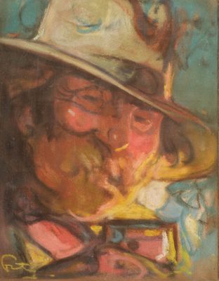 Louis FORTUNEY (1875-1951) Le buveur