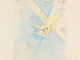 an image of a drawing of a star in the middle of a blue sky