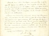 un vieux document sur lequel figurent des inscriptions à l'encre noire