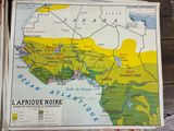 a map of the african nations on the table