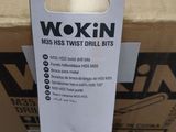 the box of wokin ' s twist drill bits is sitting on a table
