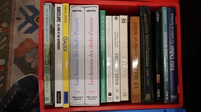 Lot de livres d’art, peinture et architecture.