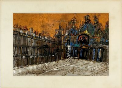 Theo Tobiasse - Venise. La place Saint-Marc, 1965