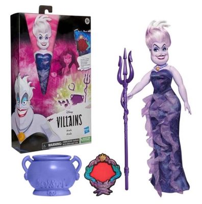 Lot de 2 poupées Les Villains Ursula et ses accessoires neuf…