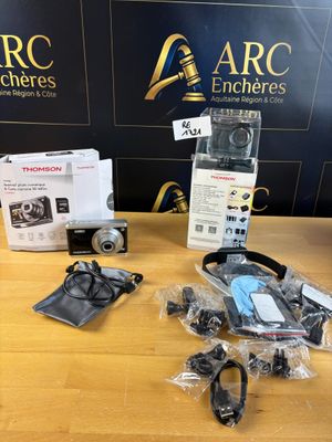Lot appareil photo et caméra sport Thomson THR385 et THA495V…