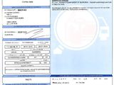 a close up of a document with a barcode on it