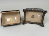 pair of chinese cloissanted porcelain boxes