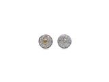 une paire de boucles d'oreilles en diamant sur fond blanc